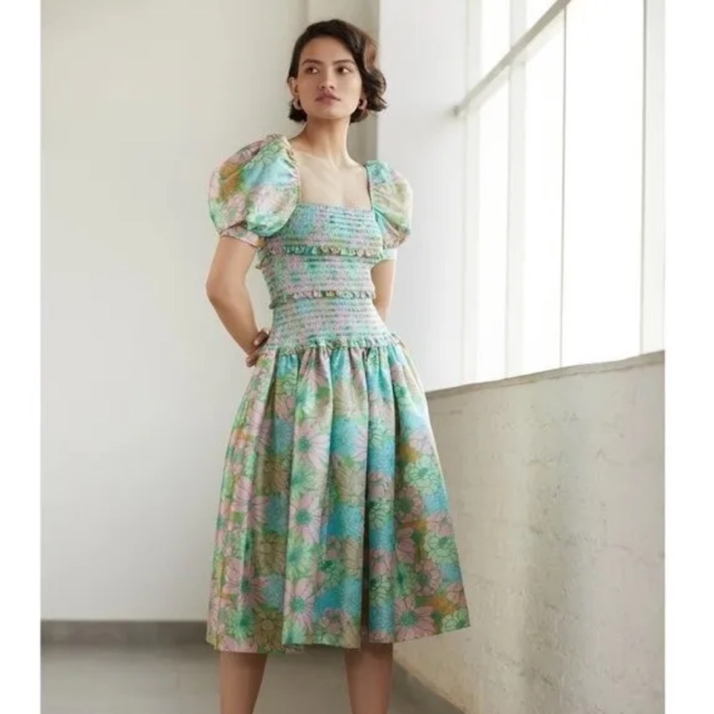 Hemant & Nandita Nadia Puff Sleeve Dress - Picture 10 of 10